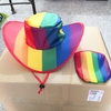 Regnbue foldbar hat med pose